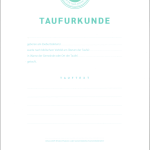 Taufmappe Set - Wasser